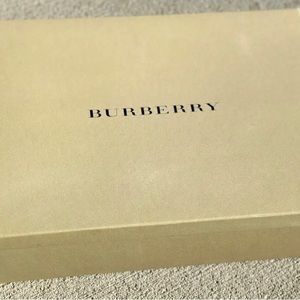 Authentic Burberry Box Empty Gift Box 15" x 11" x 4" Tan w/ Black